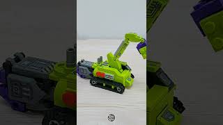 Stupid Ninjas Mini LEGO Devastator Transforming Animation legomech [upl. by Aitak298]