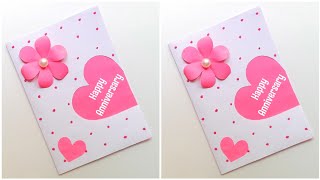 DIY ❤️ Happy Anniversary Card Idea For Parent • Anniversary Card Idea • How to make Anniversary Card [upl. by Nauwtna]