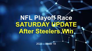 NFL Playoff Race  AFC Picture AFTER Steelers Win [upl. by Karalynn]