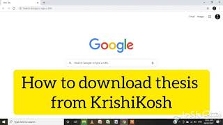 How to Thesis download from KrishiKosh  KrishiKosh se thesis kaise download kare🌏 📒 📚 [upl. by Arted186]