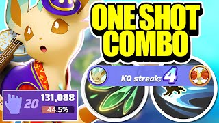 You need to Master this ONESHOT COMBO on Leafeon  Pokemon Unite [upl. by Ecnav]