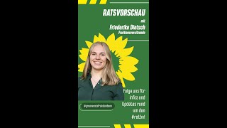 Vorschau auf die Ratssitzung am 12112024 mit Friederike Dietsch [upl. by Allimaj13]