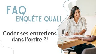 FAQ  Fautil coder ses entretiens dans lordre [upl. by Airotal214]