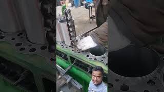 diesel engine assembly procedure diesel shorts [upl. by Anerrol]