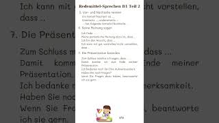 Sprechen Redemittel Sprechen B1 Teil 2 2 [upl. by Hcahsem109]