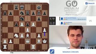 unfiltered Magnus Carlsen Playing Blitz Online vs Warriors2019Champs1500 [upl. by Bascio109]