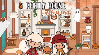 TOCA BOCA 🎃🍂 How To Make a Family House Halloween House Design Tocalifeworld  Makeover [upl. by Norramic928]