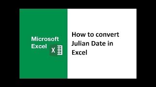 How to convert julian date to normal date in Excel julian date to calendar date gregorian regular [upl. by Juliana]