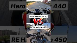 Mavrick 440 VS Himalayan 450 🔥 shorts himalayan450 [upl. by Attiuqahs]