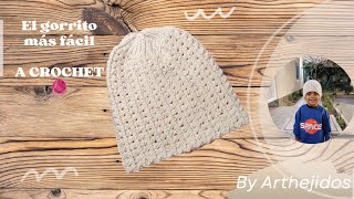 Impresionante patrón GORRO tejido a CROCHET todas las TALLAS paso a paso  Fácil y rápido《Tutorial》 [upl. by Chud]