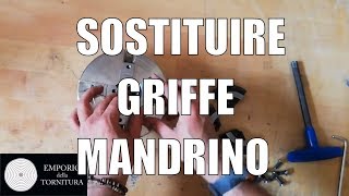 Sostituzione Griffe al Mandrino per tornio da legno [upl. by Yarvis219]