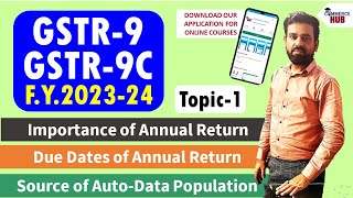 GSTR9 Annual Return Filing 2024  Importance of Annual Return  GSTR9C Filing  Complete guide [upl. by Tomasine247]