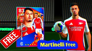 How to Get Gabriel Martinelli Free 🆓 in Efootball 2025 [upl. by Osrock]