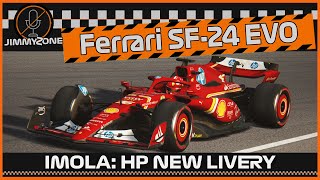 FERRARI SF24 EVO  New HP Livery  Imola EmiliaRomagna [upl. by Noicpecnoc]