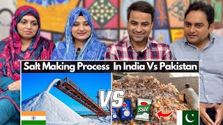 Salt Making Process In India Vs Salt Making Process In Pakistan  Salt Making Process  Reaction [upl. by Nahk]