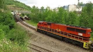 Buffalo amp Pittsburgh Railroad Northbound at Johnsonburg PA  Aug 4 2020 [upl. by Yretsym]