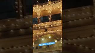 Dasara Mysore Palace Lightning mysuru mysorepalace kannadanews karnataka [upl. by Tirrag]