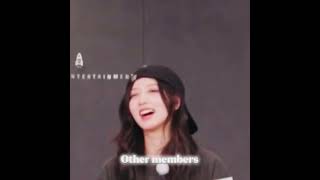 The difference between Wonyoung and the other members reaction😔 [upl. by Esened]