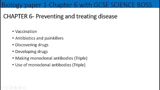 Biology paper 1 B6AQA Preventing and treating diseases Full chapter revision for GCSE in 15 mins [upl. by Calondra778]