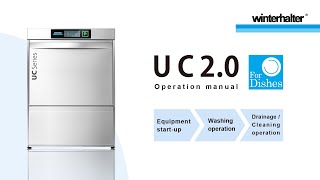 【operation manual】Dishwasher UC20 series（for dishes）｜Winterhalter [upl. by Kohn340]