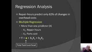 Regression Analysis for Estimating Costs [upl. by Snah]