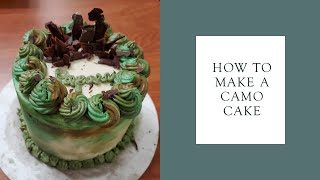 How To Make A Camo Cake [upl. by Kamaria]