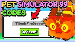 😱This SECRET CODE GIVES FREE HUGE PETS in Pet Simulator 99 [upl. by Carie]