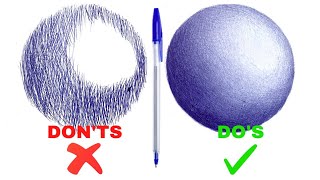 Transform Your Drawings with Ballpoint Pen Shading Technique [upl. by Noseimaj]