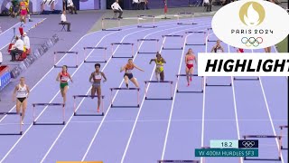 Olympic Athletics Womens SemiFinal 400m Hurdles Highlights 2024  Femke BOl win [upl. by Regazzi]