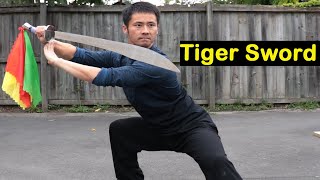 Shaolin Kung Fu Wushu Basic Tiger Sword Training Session 1 [upl. by Creighton]