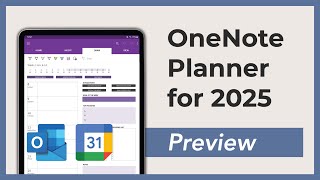 Lightweight OneNote Planner 2025  PREVIEW [upl. by Htrow]