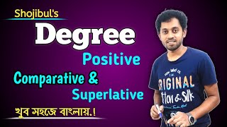 Degree Changing Positive Comparative Superlative Comparison Of Adjectives Shojibuls English Care [upl. by Akkahs856]