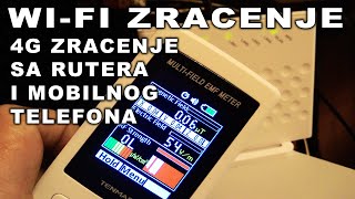 Koliko zraci Wi Fi Ruter Koliko zraci Mobilni telefon u Wi fi modu Koliko zraci 4G [upl. by Dnalyr754]