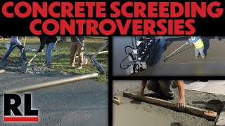 Why Is Screeding Concrete So Controversial [upl. by Burnside994]