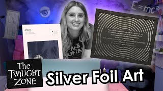 Making Cricut Silver Foil Art [upl. by Holtorf]