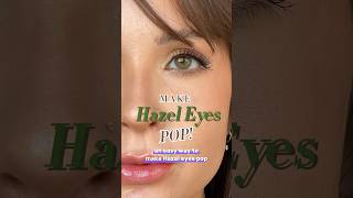 Make Hazel Eyes Pop  Easy Color Theory makeuptutorial BrownGreen Eyes makeuphacks veganmakeup [upl. by Aleakcim518]