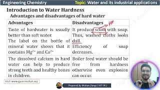 Water treatment  Advantages and disadvantages of hardness water Engineering chemistry [upl. by Frolick]