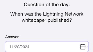 When was the Lightning Network whitepaper published  15 November Time Farm [upl. by Relyat]