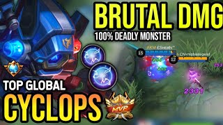 CYCLOPS BEST BUILD 2023  TOP GLOBAL CYCLOPS GAMEPLAY  MOBILE LEGENDS✓ [upl. by Adnilam]