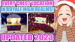 ALL CHEST LOCATIONS in Royale High Updated For Winter 2023 100000 Diamonds XP amp ITEMS [upl. by Arrakat]