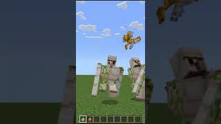 Iron Golem VS Shin Sonic Tails Minecraft PEBE youtubeshorts minecraft [upl. by Vassaux]