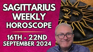 Sagittarius Horoscope  Weekly Astrology 16th to 22nd September 2024 [upl. by Stanleigh]