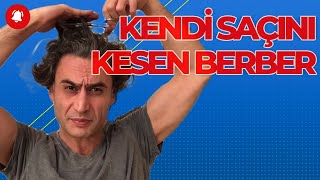 Kendi saçını kesen berber şaşırttı videosu [upl. by Ehrman602]