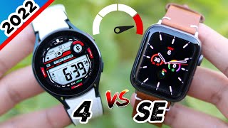 Apple Watch SE Vs Samsung Galaxy Watch 4 The 300 Smartwatch Battle [upl. by Aimek607]