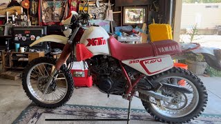 Yamaha Xt350 spark plug replacement [upl. by Kynthia654]