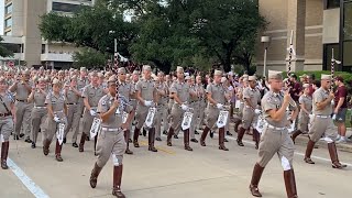 Texas Aggie Corps Of Cadets Marching Into Kyle Field Miami Game 2022 [upl. by Malvina563]