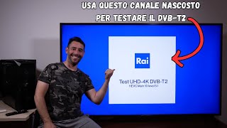 La tua TV è pronta per il DVBT2 Scoprilo subito con questo Canale SEGRETO [upl. by Hosea]