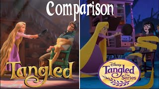 Tangled amp Tangled The Series  Parallels amp Comparisons [upl. by Lisabeth]