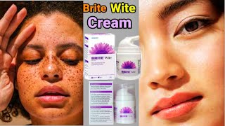 BRITE WITE CREAM  First time on youtube  skin related problems solve in few days [upl. by Knute19]