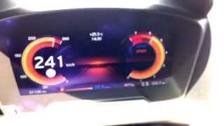 BMW i8 Speed Acceleration in Sport Mode 10  240 kmh on German Autobahn [upl. by Kir474]